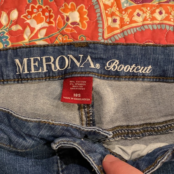 Merona 18 S jeans - Picture 2 of 3